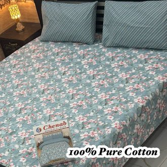100% Pure Cotton Bedsheet Set #3/5